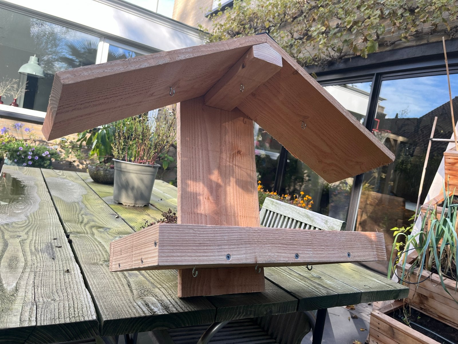 Handgemaakte Voederhuisje voor Vogels, Ophalen of Verzenden, Zo goed als nieuw