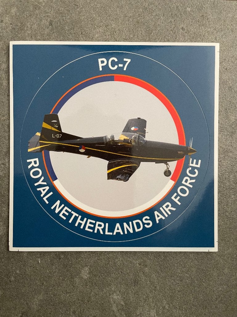 Luchtmacht sticker /stickers PC7, Ophalen of Verzenden, Zo goed als nieuw, Overige typen