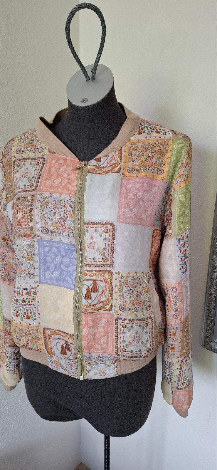 Mucho Gusto jas bomberjas patchwork maat S 36 igs, Ophalen of Verzenden, Mucho Gusto, Jasje, Maat 36 (S)