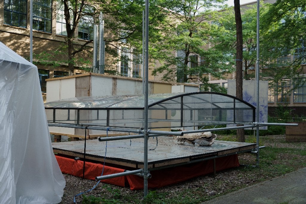 Dakdelen plexiglas, Ophalen, Kunststof, Gebruikt, Zwart