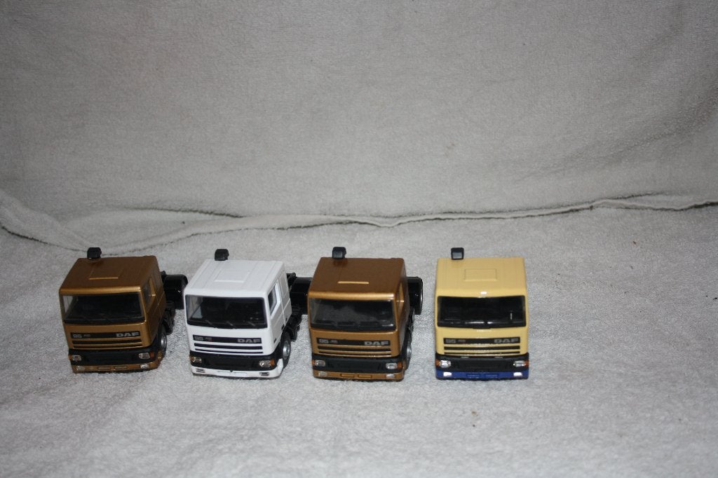 Lion car 3 Daf 95 trucks, Ophalen of Verzenden, Zo goed als nieuw, Bus of Vrachtwagen, Lion Toys