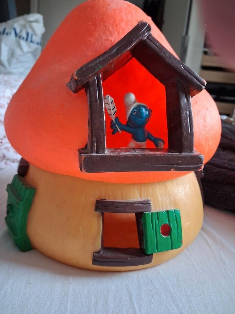 Smurfenhuis  - Vintage Decoratie, Verzamelen, Smurfen, Ophalen of Verzenden, Gebruikt, Overige Smurfen, Huisje of Attribuut