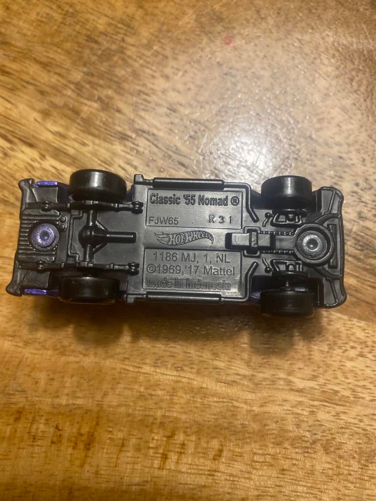 Hot Wheels Classic '55 Nomad - Paars (2017), Ophalen of Verzenden, Zo goed als nieuw, Auto