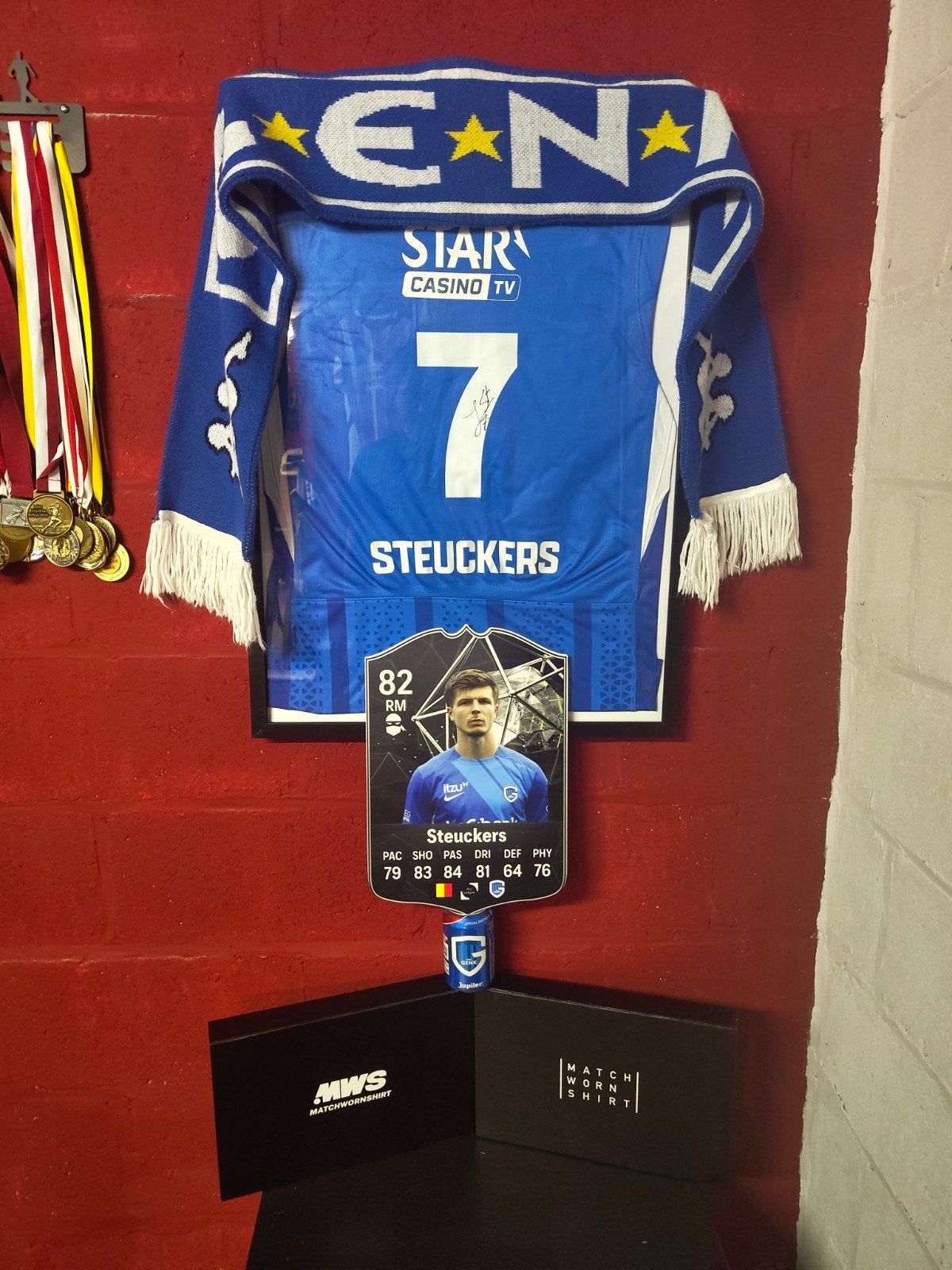 Match issued en gesigneerd - Jarne Steuckers / KRC Genk, Ophalen, Zo goed als nieuw, Buitenlandse clubs, Shirt