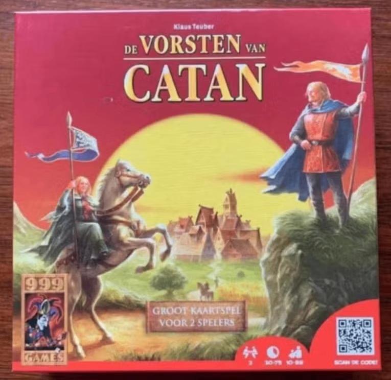 De vorsten van Catan; groot kaartspel 2 spelers; Klaus Teube, Hobby en Vrije tijd, Gezelschapsspellen | Kaartspellen, Ophalen of Verzenden