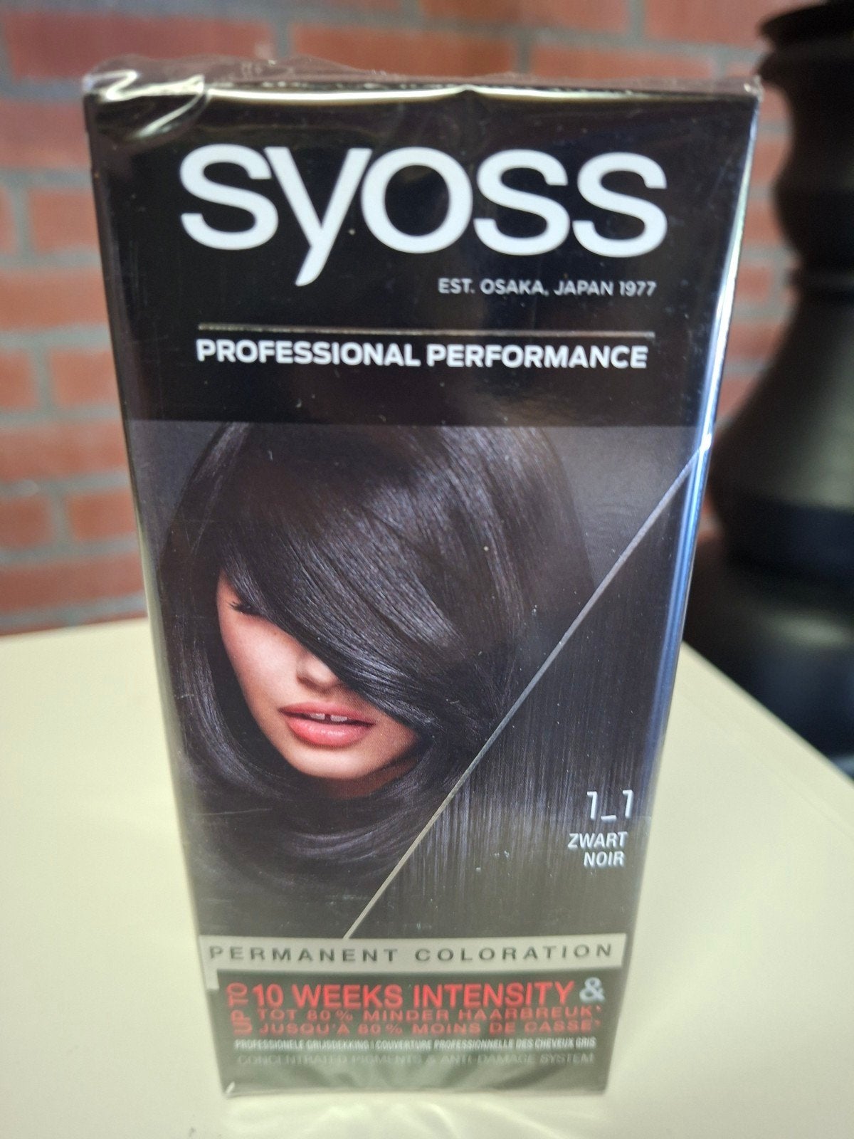 3x Syoss Permanente Haarverf 1_1 Zwart, Ophalen, Nieuw, Overige typen