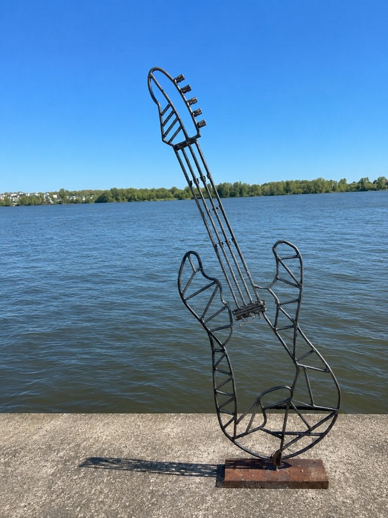 Objecten (of 2D-lasobjecten) van betonijzer, Zwart, 200 cm, Handgemaakt, Object