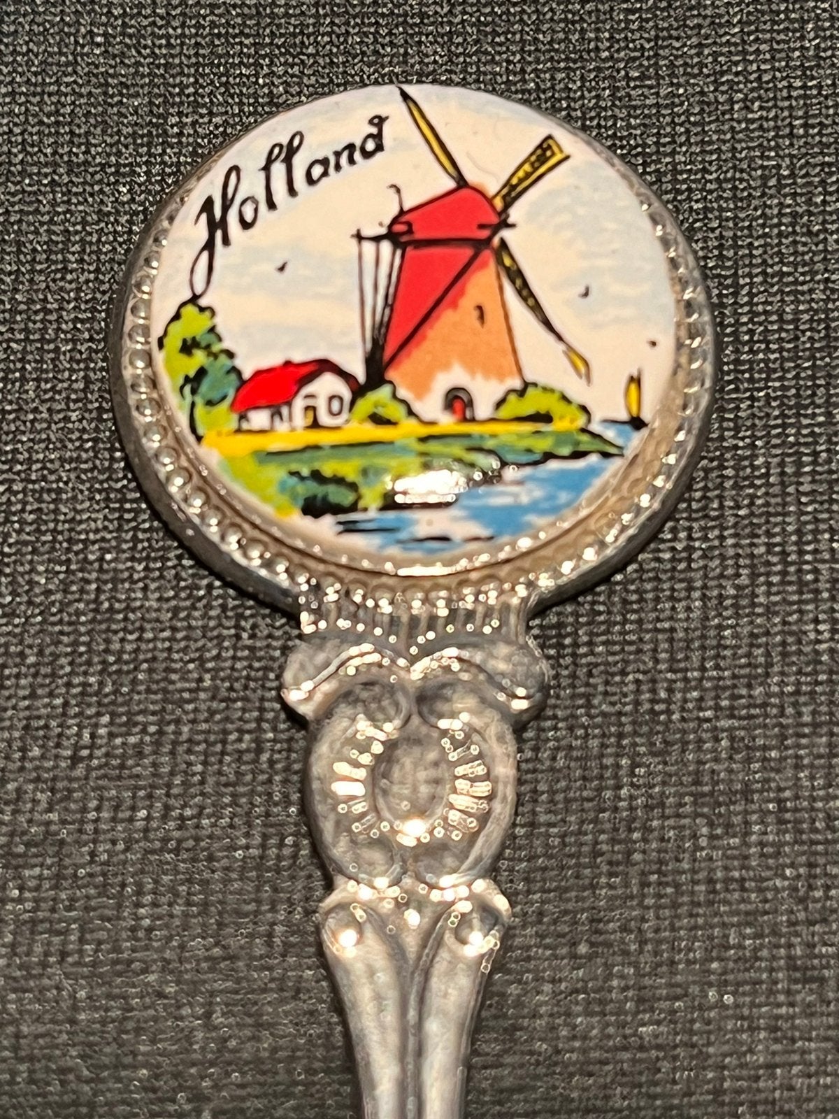 Vintage bewerkt lepeltje., Ophalen of Verzenden