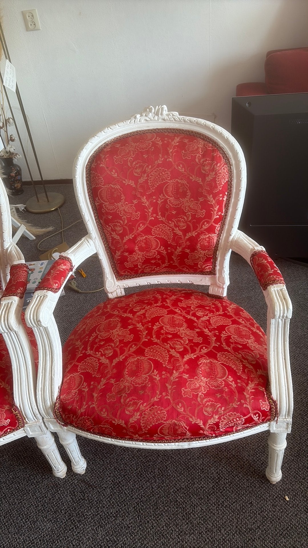 Klassieke vintage Louis XV fauteuils, Ophalen