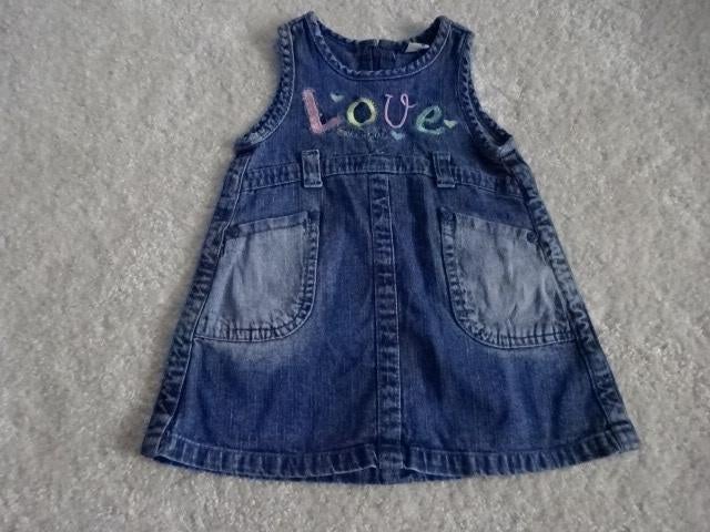 Spijkerjurkje / in perfecte staat / maat 74, Kinderen en Baby's, Babykleding | Maat 74, Meisje, Jurkje of Rokje, Ophalen of Verzenden