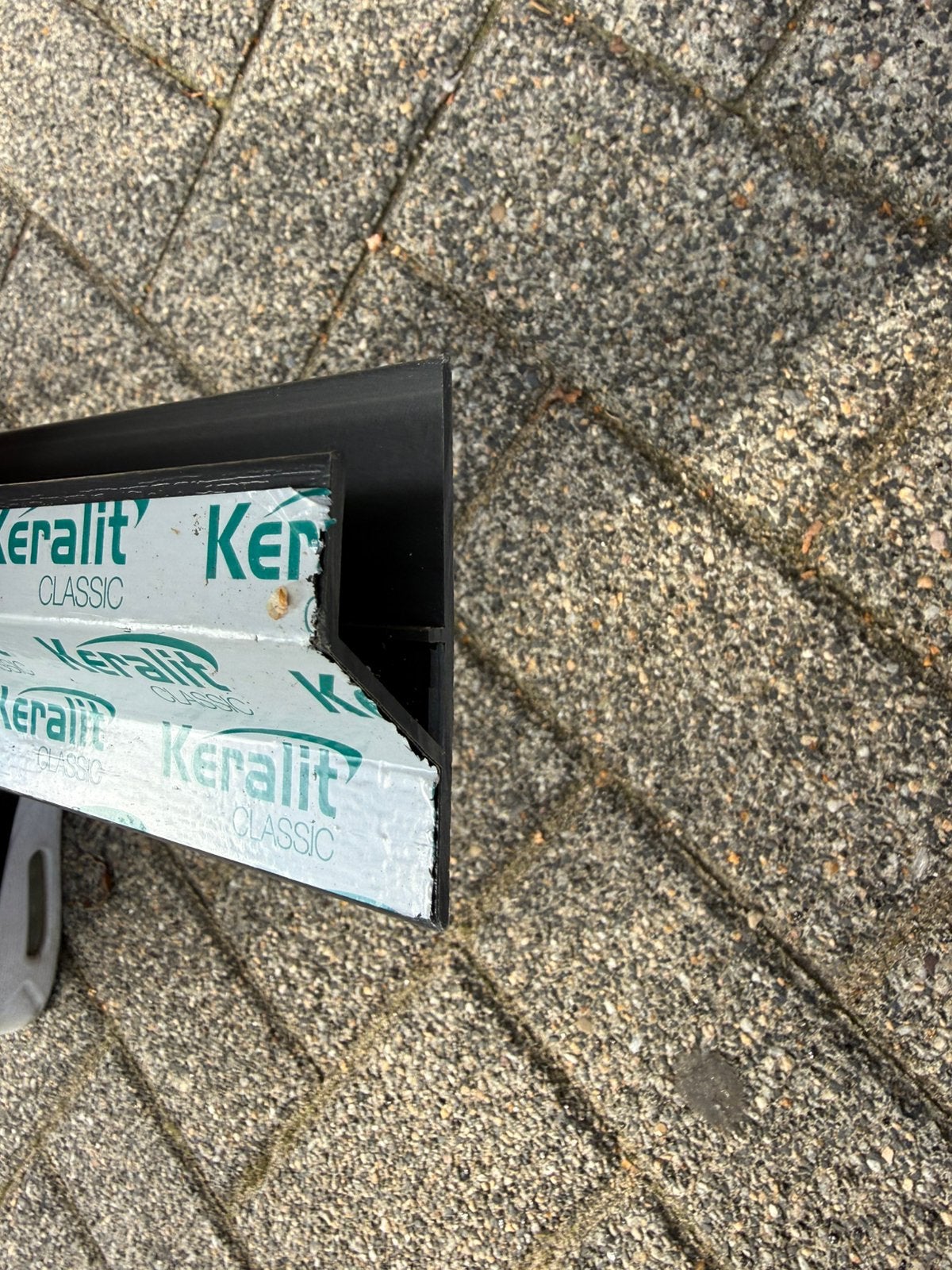 Keralit trim/kraal aansluitprofiel Antraciet RAL7016 gevelbe, Ophalen, Kunststof, Zwart, Overige typen