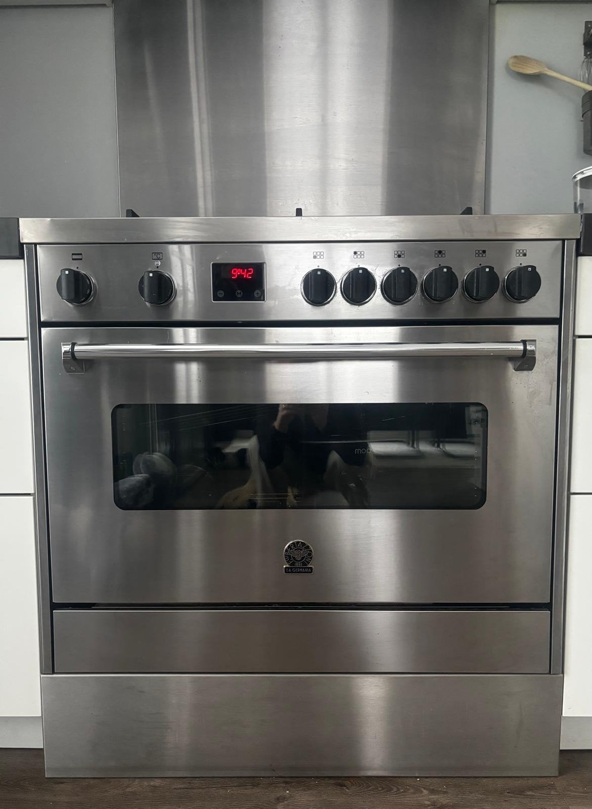 La Germania RIS95C61CX  fornuis met gasfornuis en oven, Ophalen, Gebruikt, 60 cm of meer, Gas