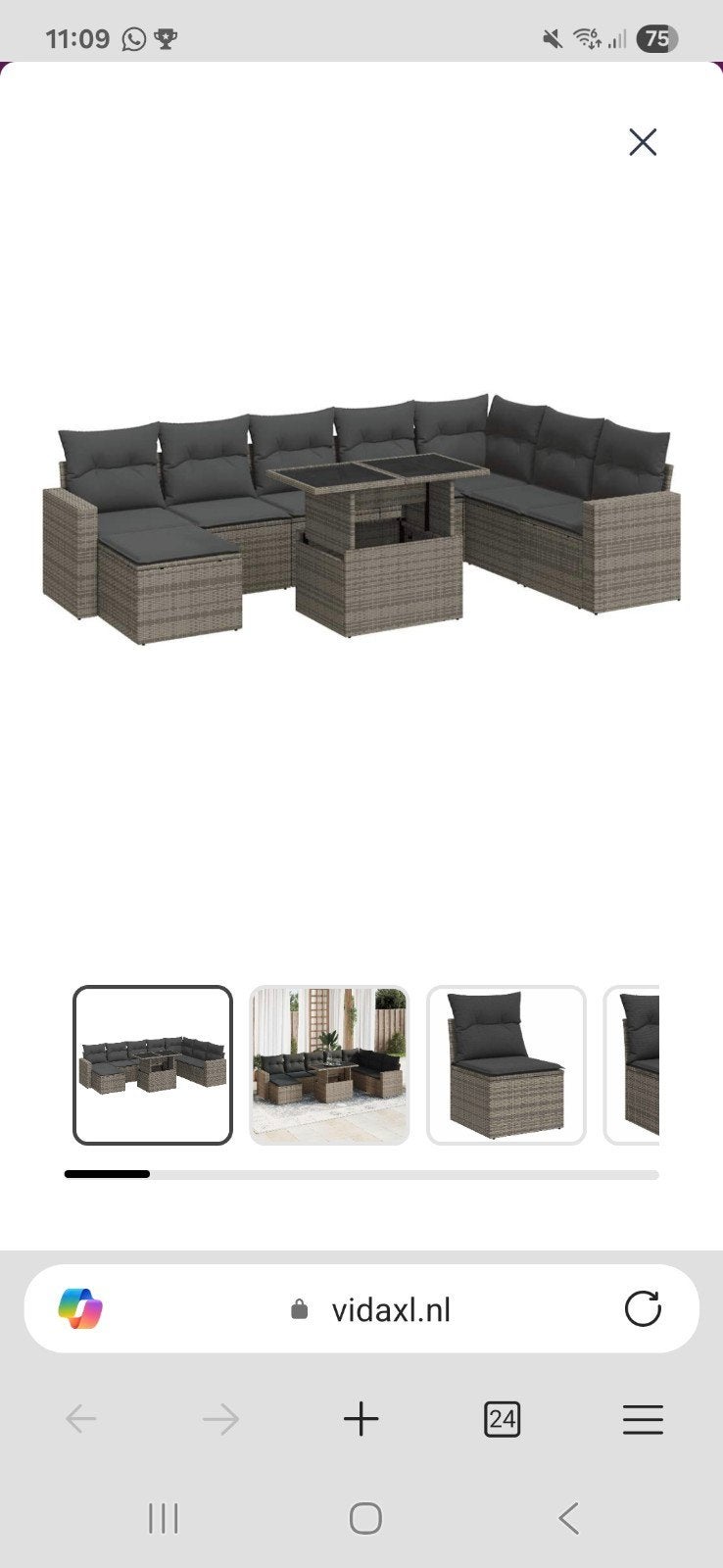 Tuinset nieuw in doos, Tuin en Terras, Tuinmeubel-accessoires, Ophalen, Nieuw