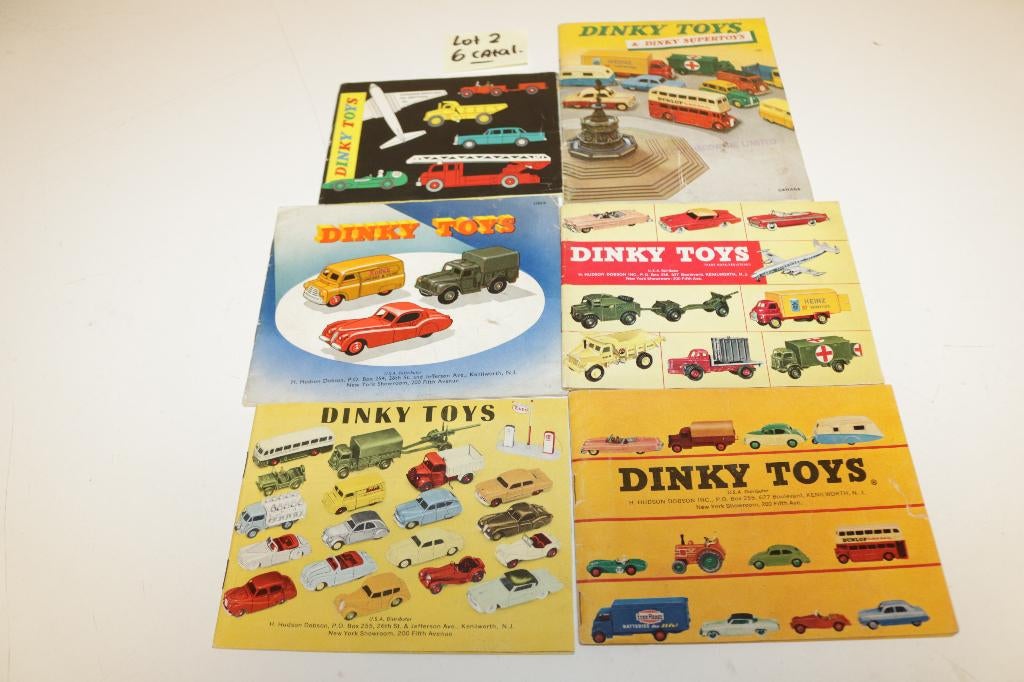Dinky Toys 1:43Lot 6 Catalogussen USA in een super staat, Hobby en Vrije tijd, Modelauto's | 1:43, Gebruikt, Auto, Dinky Toys