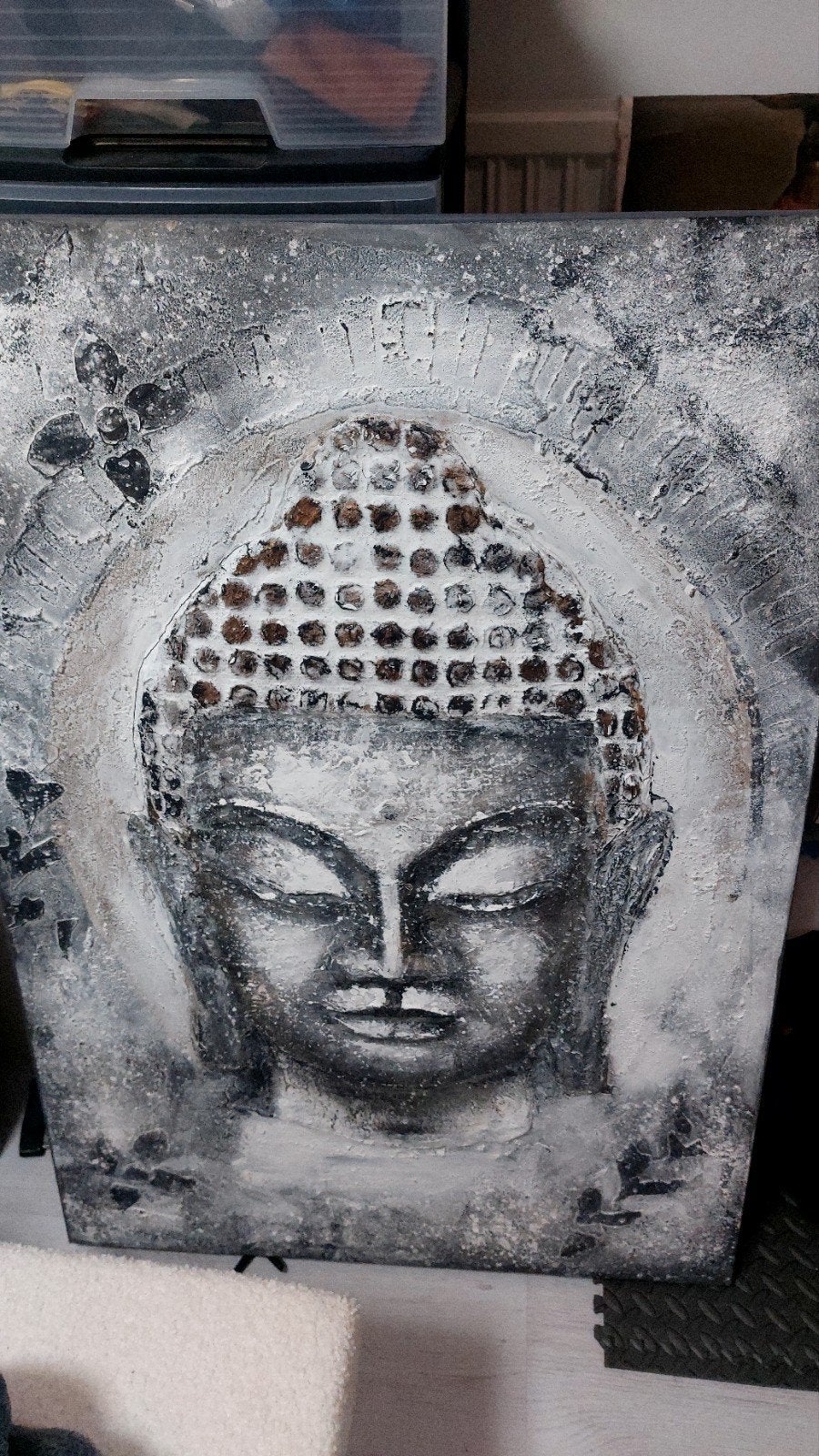 Boeddha 3D Schilderij - 122x80x5cm, Ophalen