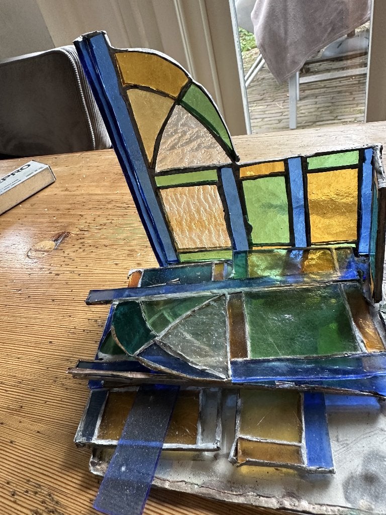 glas in lood, Ophalen, Gebruikt, Minder dan 80 cm, Overige typen