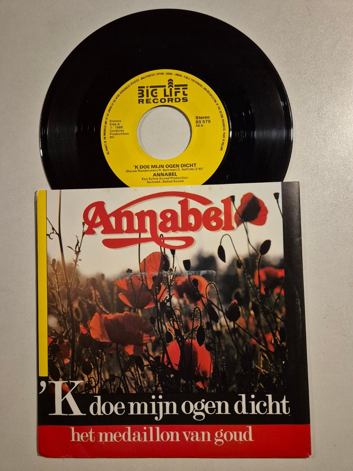 Annabel-'K doe mijn ogen dicht, Ophalen of Verzenden, Zo goed als nieuw, 7 inch, Levenslied of Smartlap