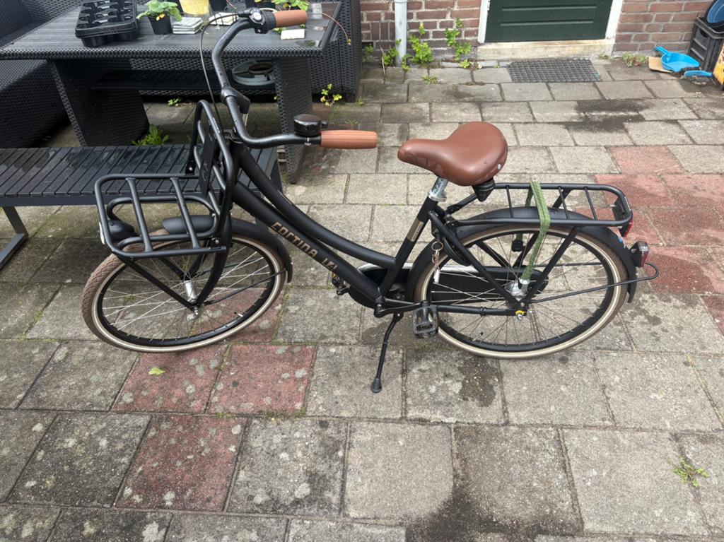 Cortina U4 Transportfiets mini Zwart - Zo goed als nieuw, Ophalen, Terugtraprem, 24 inch, Versnellingen