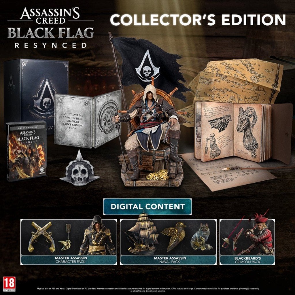 Assassin's Creed Black Flag Resynced Collector's Edition PS5, Ophalen, Nieuw