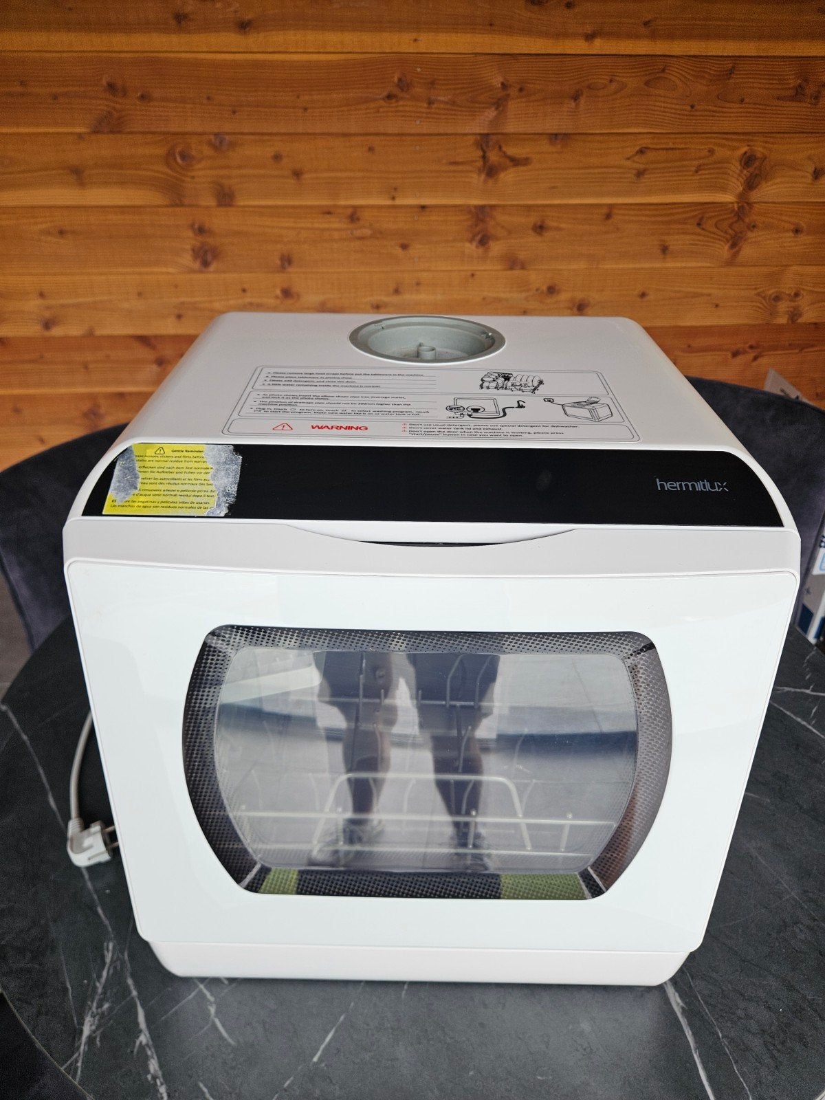 Mini Vaatwasser HMX-DW03 - Zo goed als nieuw, Ophalen, Zo goed als nieuw, Vrijstaand, Kort programma