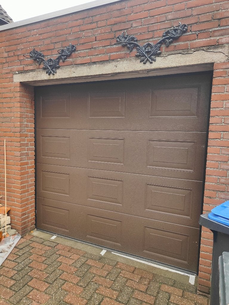 Elektrische garagedeur met motor + 2 afstandsbedieningen, Ophalen, Gebruikt, 120 cm of meer, Garagedeur