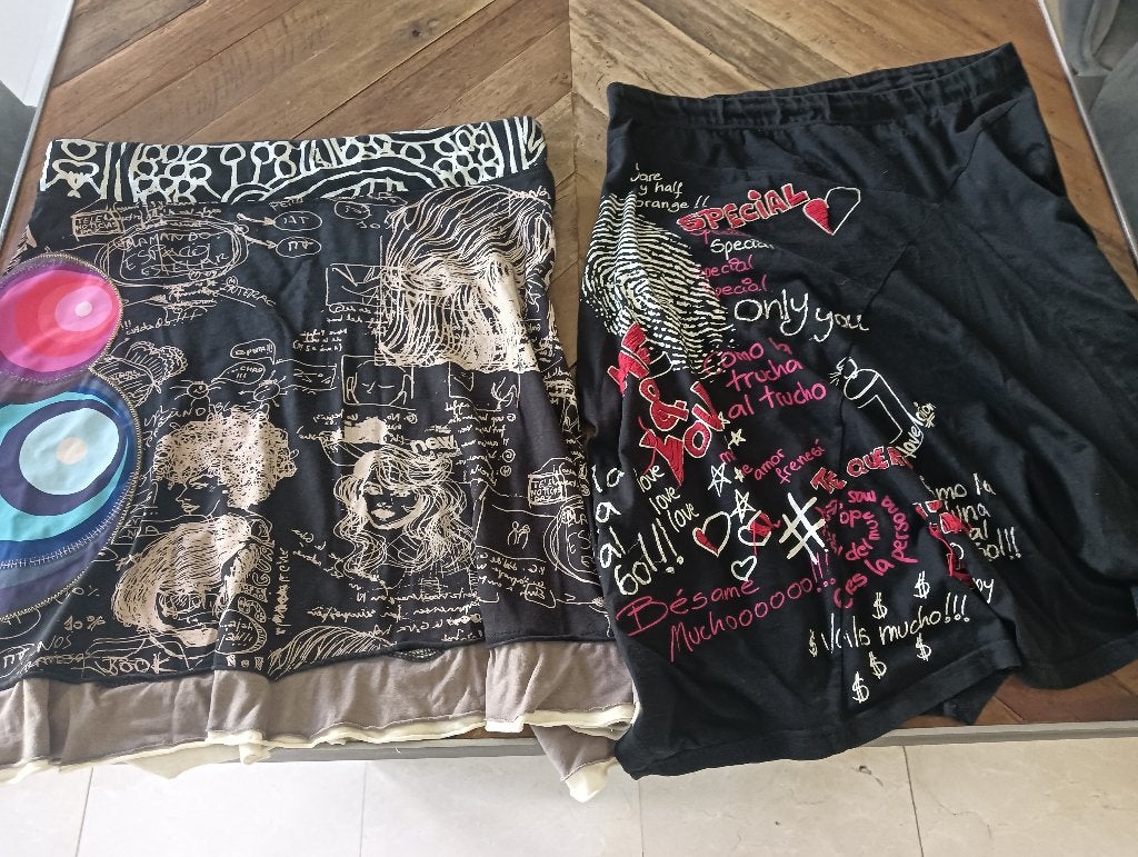 2 Desiqual modieuze, kleurrijke rokken maat XL, Kleding | Dames, Rokken, Desiqual, Overige kleuren, Maat 46/48 (XL) of groter