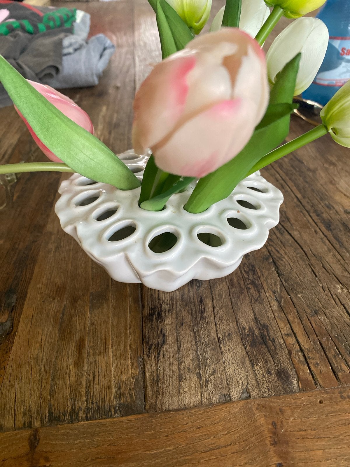 Witte tulpenvaas van Des Pots, Ophalen of Verzenden