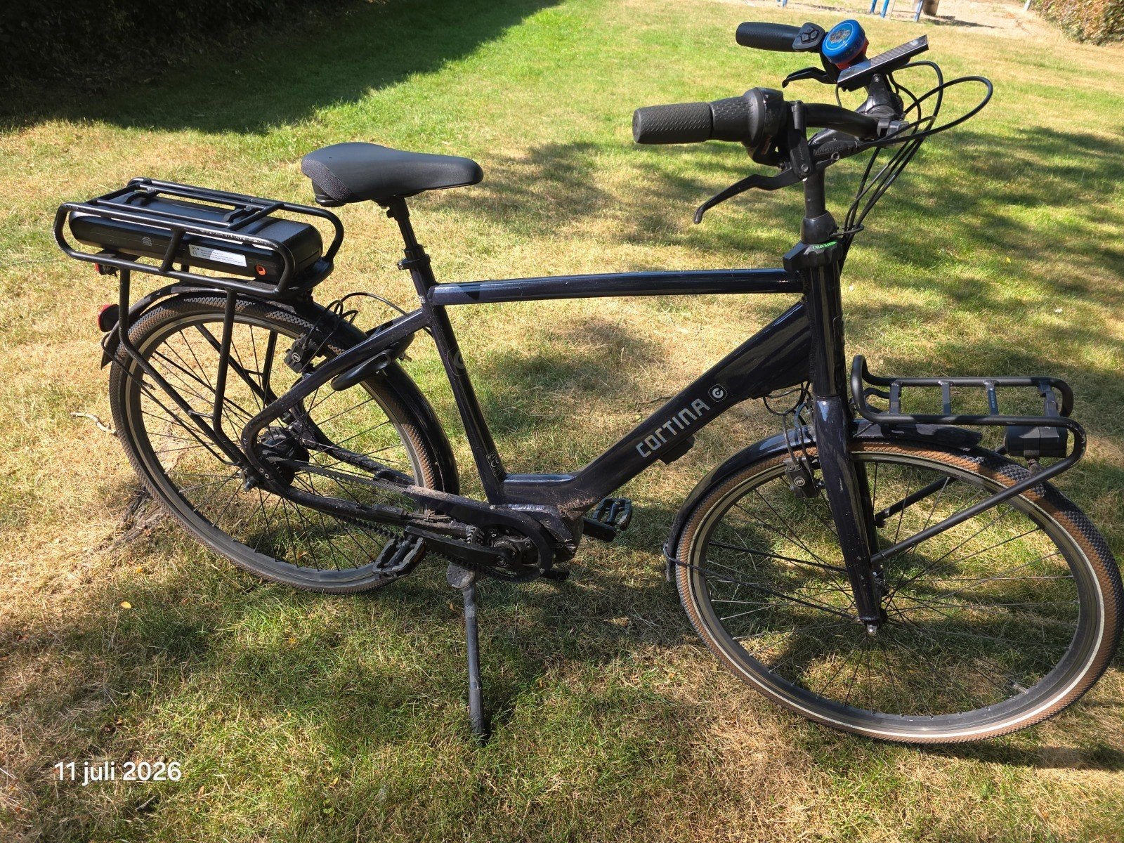 Cortina E-Common Heren Zwart accu 750 wh, Fietsen en Brommers, Elektrische fietsen, 55 tot 59 cm, Ophalen, Zo goed als nieuw, Cortina