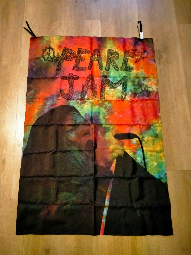 Pearl Jam rock rockband groep vintage muziek vlag RARE, Verzamelen, Muziek, Artiesten en Beroemdheden, Ophalen of Verzenden, Zo goed als nieuw