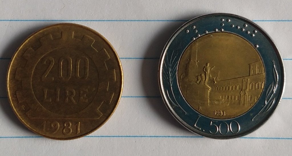 Italiaanse munten 1981  1983   volgnr 104, Ophalen of Verzenden, Italië, Losse munt
