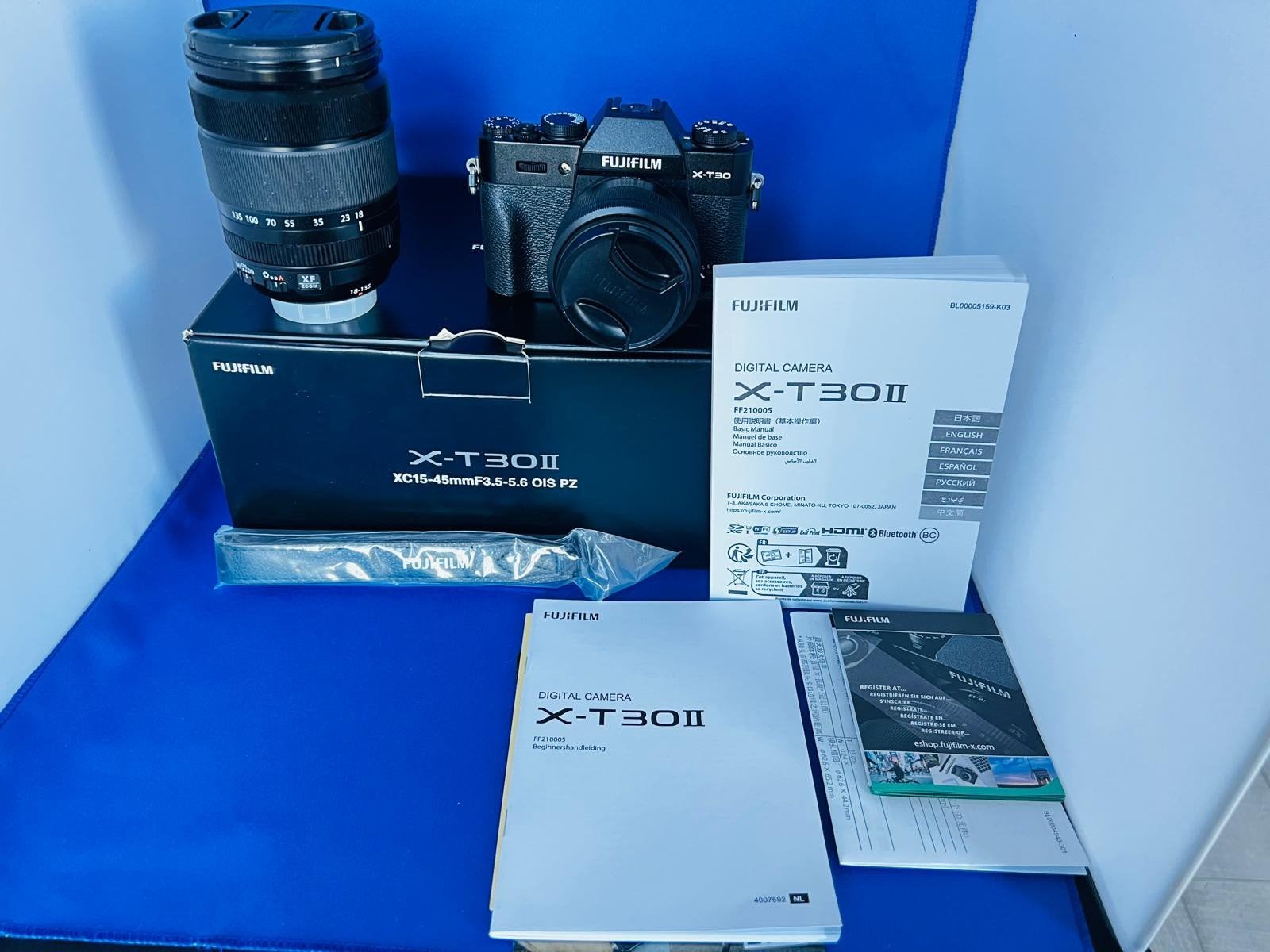 Fujifilm X-T30 II met 18-135mm lens - Zo goed als nieuw, Audio, Tv en Foto, Fotocamera's Digitaal, Bluetooth, Zo goed als nieuw