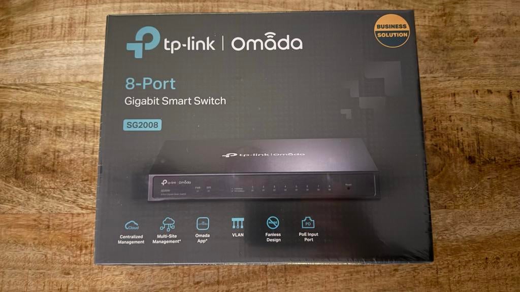 TP-Link Omada SG2008 8-Port Gigabit Smart Switch, Ophalen of Verzenden, Nieuw