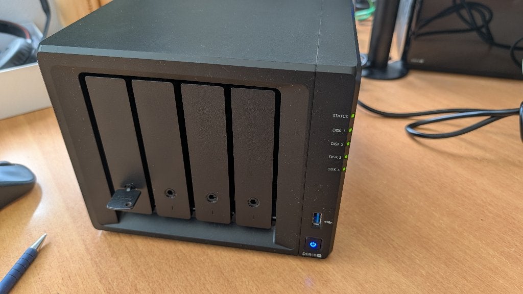 Synology DS918+ met 8GB Geheugen DS 918 + DS918, Computers en Software, NAS, Ophalen of Verzenden, Zo goed als nieuw