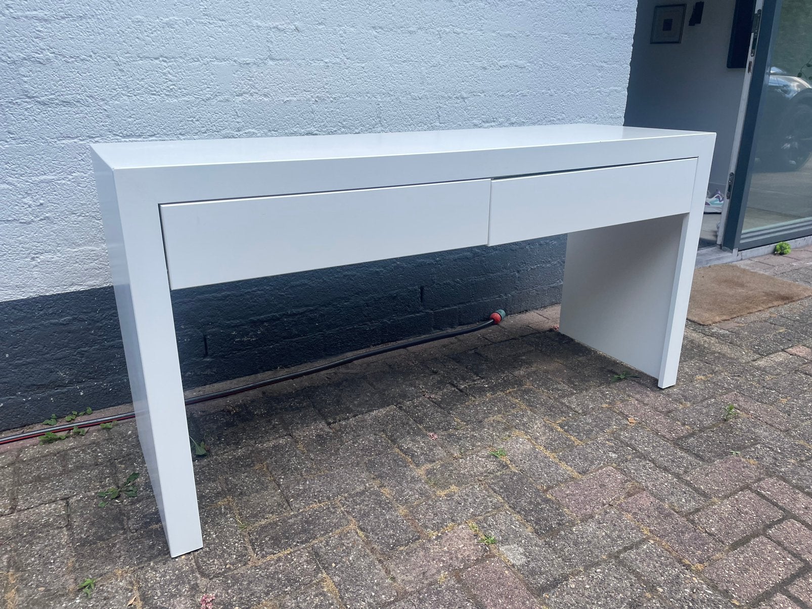 GRATIS dressoir wit hout 150x50x70, Ophalen, Gebruikt, 100 tot 150 cm, Met lade(s)