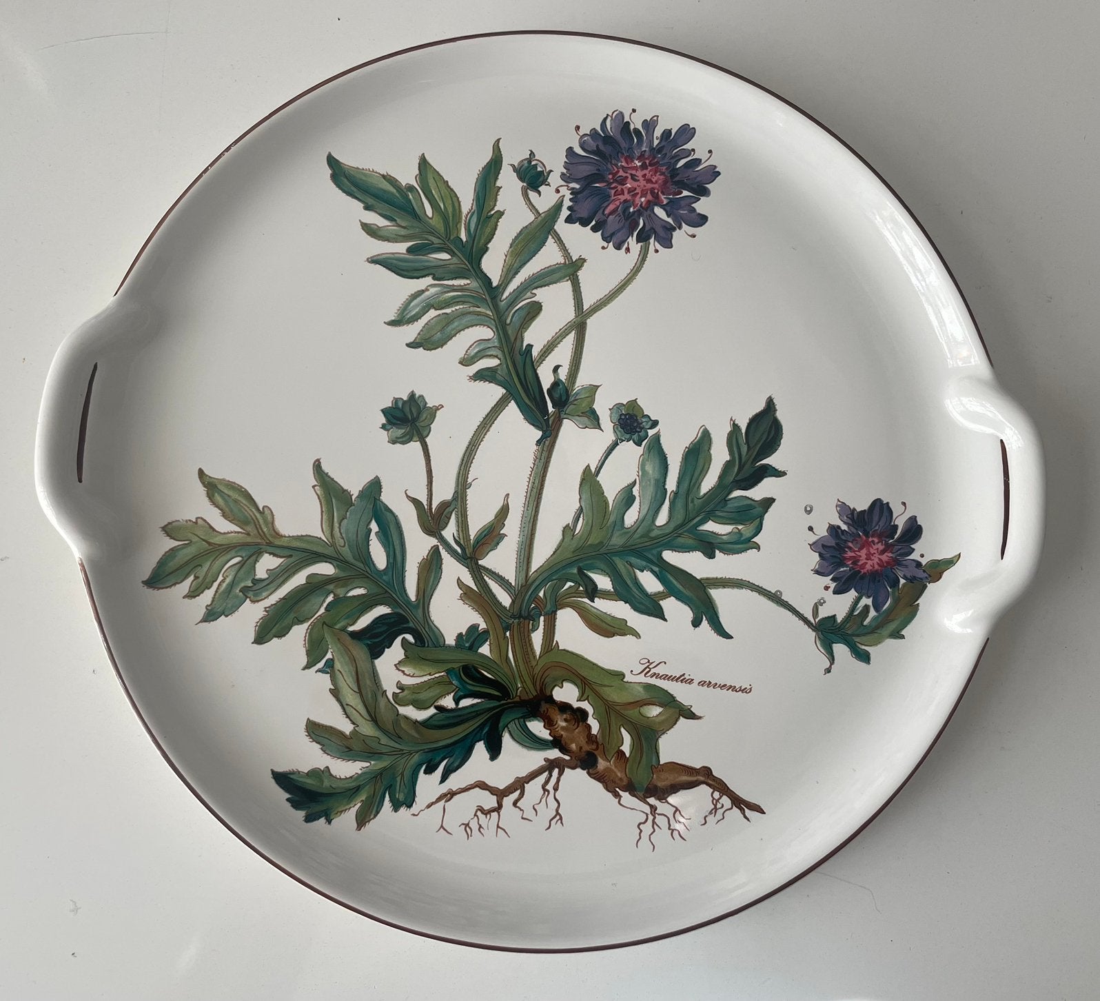 Villeroy en Boch Botanica Knautia Arvensis Cake bord 29,5 cm, Ophalen of Verzenden