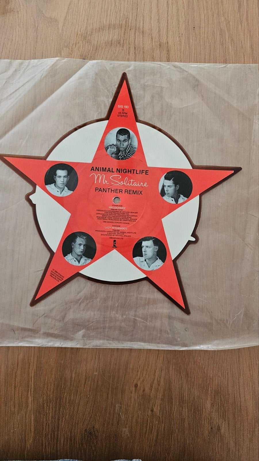 Animal Nightlife - Mr.Solitaire(Panther Remix) Picture Dis, Gebruikt, Picture disc, Overige formaten, 1980 - 1989