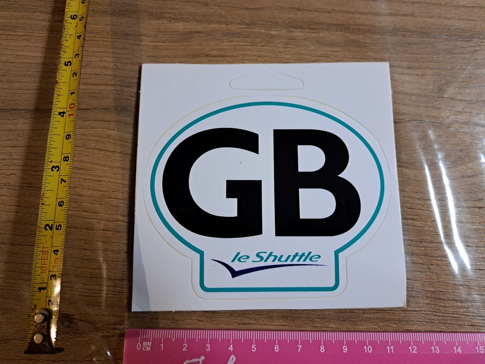 Sticker GB Le Shuttle landensticker auto trein, Ophalen of Verzenden