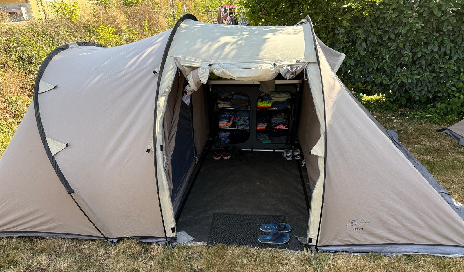Bardani Cervo 3-persoons vis-à-vis tent (2 stuks), Ophalen, Zo goed als nieuw, Tot en met 3