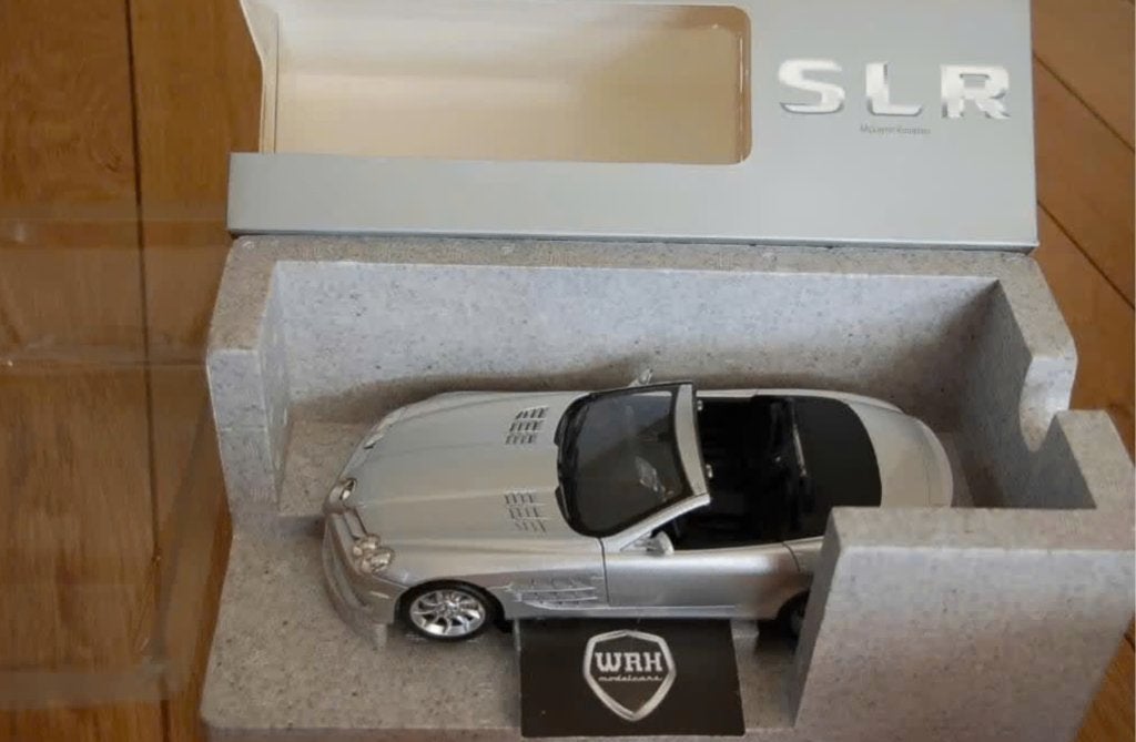 1:18 MERCEDES SLR MCLAREN Roadster silver Minichamps WRH, Hobby en Vrije tijd, Modelauto's | 1:18, Verzenden, Zo goed als nieuw