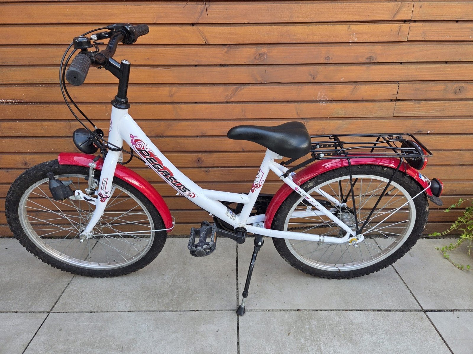 Pegasus Kinderfiets 20 inch - Wit/Rood, Fietsen en Brommers, Ophalen, Velgrem, Pegasus, 16 tot 20 inch