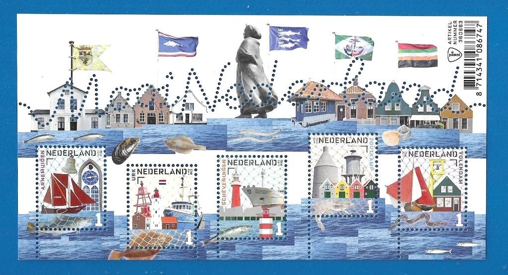 NVPH 3413 Mooi Nederland Vissersplaatsen verzamelvel - 2016, Verzenden, Na 1940, Postfris