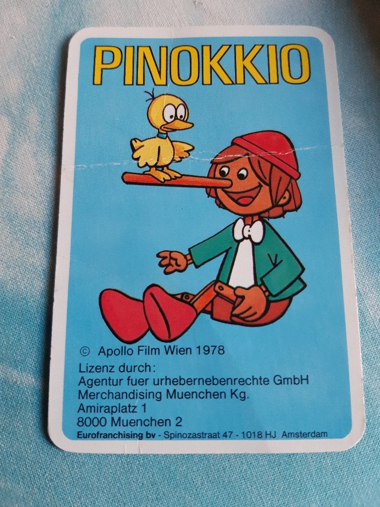 Kwartet van Pinokkio uit 1978, Verzamelen, Ophalen of Verzenden, Zo goed als nieuw, Kwartet(ten)