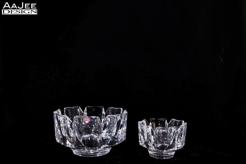 Orrefors – Corona – Lars Hellsten – Kristallen schaal – 1978, Schaal, Ophalen of Verzenden, Overige vormen, Glas