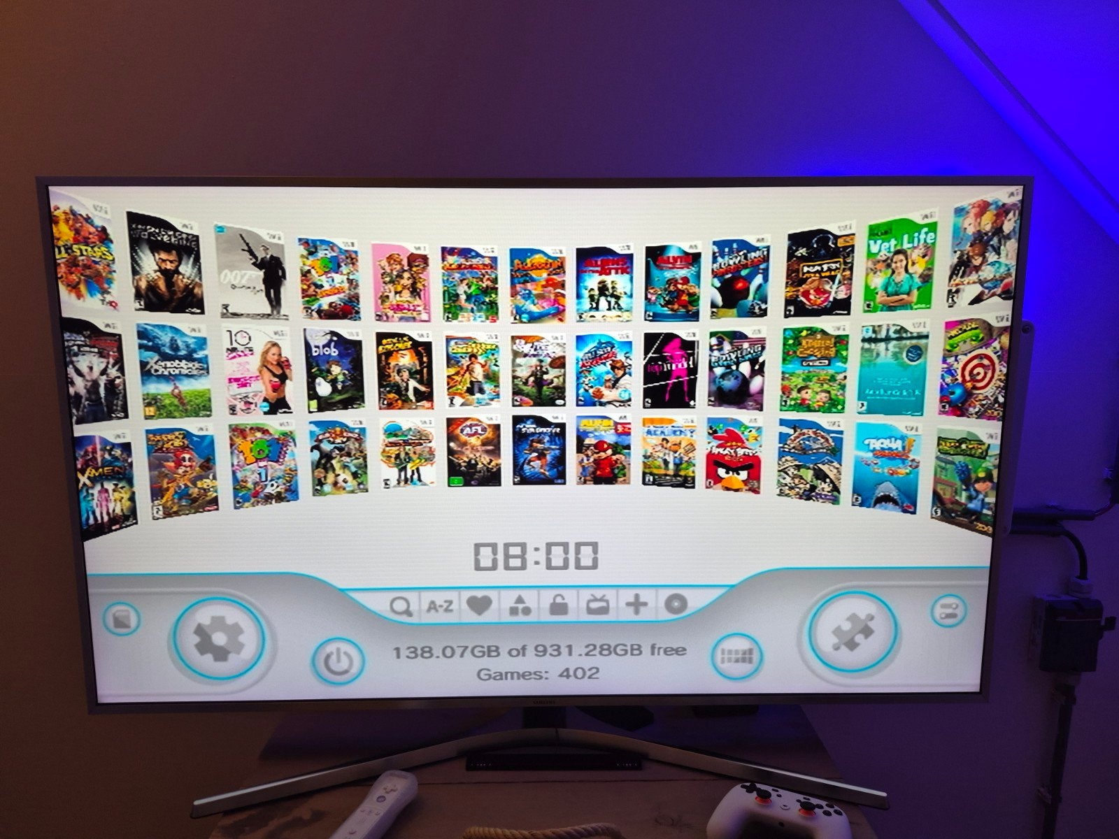 Nintendo Wii + 2 controllers en 500+ spellen (incl. retro), Ophalen of Verzenden, Gebruikt, Met 2 controllers, Met games