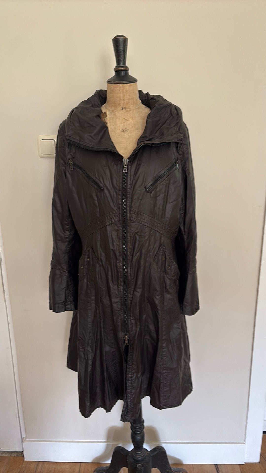 Creenstone choco bruine jas maat 44 zgan, Verzenden, Zo goed als nieuw, Maat 42/44 (L), Bruin