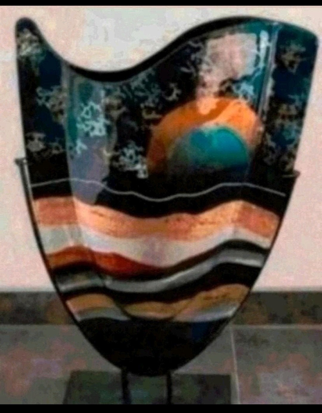 Kunstobject nieuw 57 bij 36 cm, Meerkleurig, Ophalen of Verzenden, Metaal, Overige typen