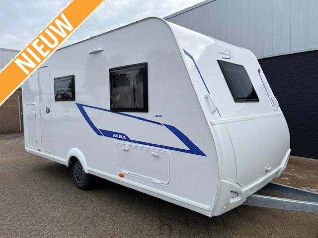 Caravelair Alba Family 466 Nieuw 2026 Gratis Airco, Caravans en Kamperen, Caravans, Dwarsbed, Bedrijf, 4 tot 5 meter, Caravelair