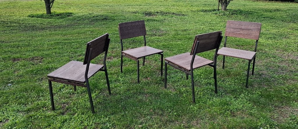 vintage stoelen martin visser design, Huis en Inrichting, Ophalen, Gebruikt, Zwart, Vier