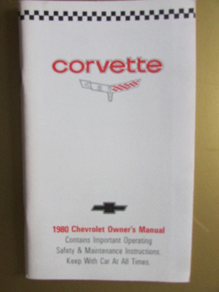 1980 Chevrolet Corvette owner's manual, Engels, Auto diversen, Handleidingen en Instructieboekjes, Ophalen of Verzenden
