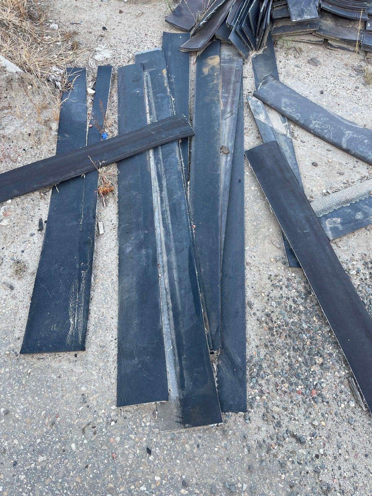 Rubberen stroken 9mm dik, diverse lengtes en breedtes, Ophalen of Verzenden, Gebruikt